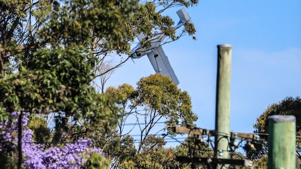 Steve Trikoulis captured the moment the plane crash landed near Cromer.