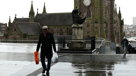 The streets of Birmingham.