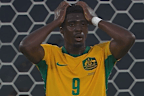 Mohamed Toure can't believe his miss.
