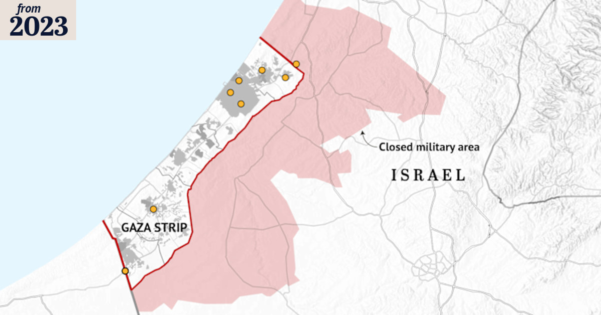 Hamas Israel map: How Gaza Strip conflict started and what’s happening now