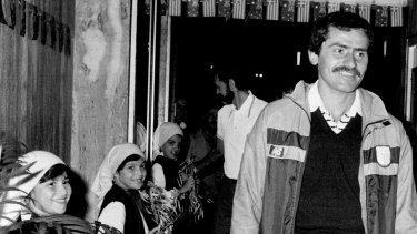 Congratulations … Kouros attends a dinner in his honour at the Hellenic Club.