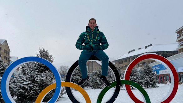 Jacob King was the team barista for the Australian Winter Olympics squad in Beijing, and marched in the opening ceremony.