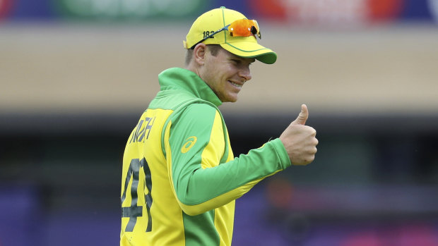 Steve Smith during the win over Bangladesh.