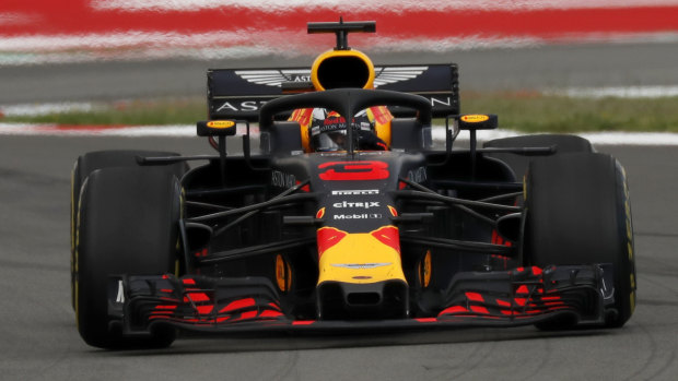 Daniel Ricciardo in action in Spain.