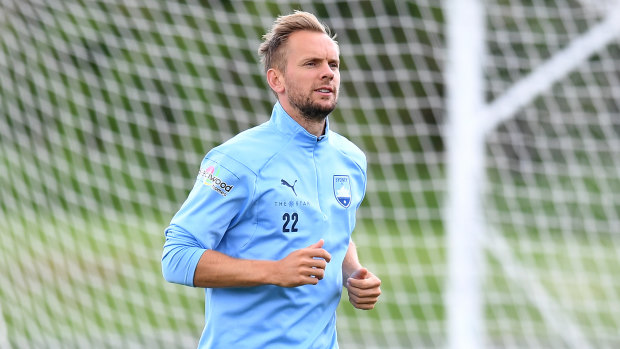Sidelined: Siem de Jong has been out of action for Sydney FC since the end of January.