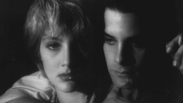 Mae (Jenny Wright) and Caleb (Adrian Pasdar) together in the stylish vampire movie Near Dark. 