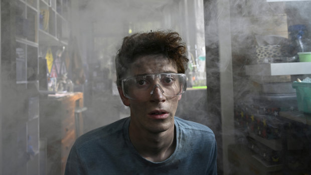 Samuel Ireland is chemistry nerd Itchingham Lofte in the ABC ME series Itch.