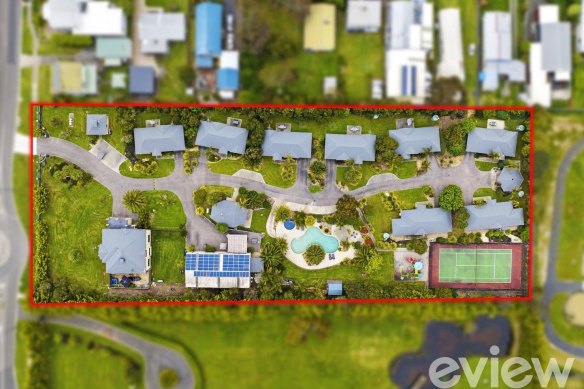 Island Cove Villas has nine separate properties.