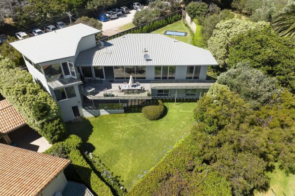 12 Point King Road, Portsea, which was built in the 1950s, is also up for sale.
