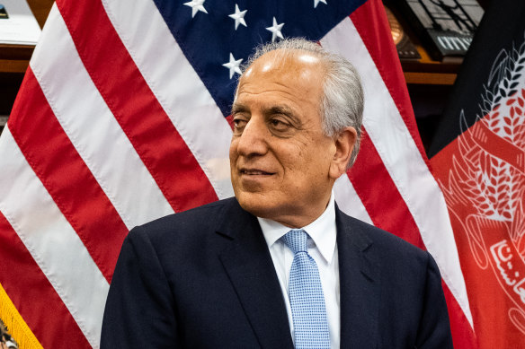 Zalmay Khalilzad, the top American negotiator in talks with the Taliban, at the US Embassy in Kabul. 