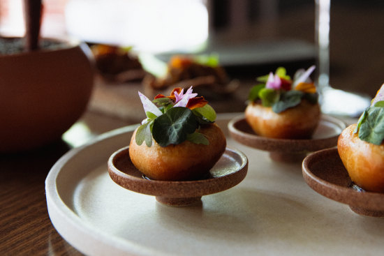 Chef’s menu at Many Little in Gippsland.