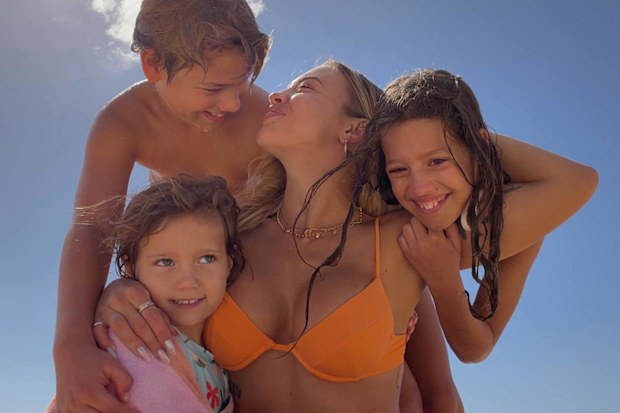 Tammy Hembrow and her three kids