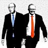 Big tie energy: Opposition Leader Peter Dutton and Prime Minister Anthony Albanese.