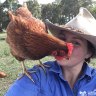 Blythe Calnan with one of her "girls".