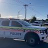 Police at the scene in Balcatta, where a baby was found dead on Monday morning.