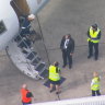 Touchdown: Travis Kelce arrives in Sydney to join Taylor Swift