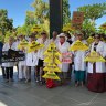 Frack Free Future protesters on Wednesday.