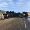 Delays on Monaro Highway near Cooma after truck rolls