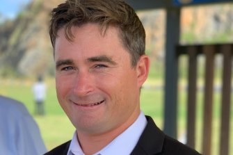 Timothy Thompson was bitten by a shark at Shelly Beach on Sunday. 