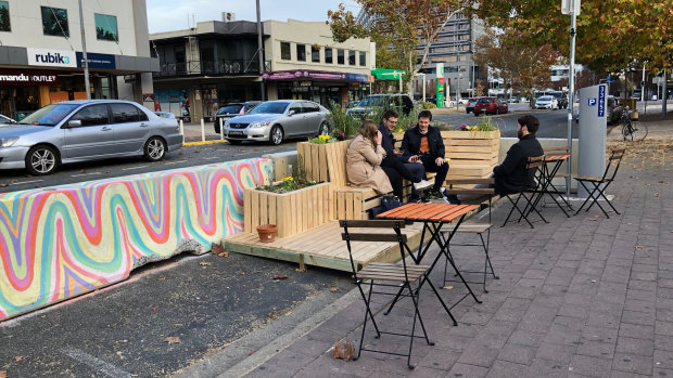 Pocket Park in Lonsdale Street, Braddon, a project from the Planning Institute of Australia’s ACT Young Planners.
