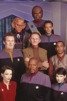 The cast of Star Trek: Deep Space Nine.