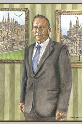The  Abbott portrait  by  Simon Fieldhouse.