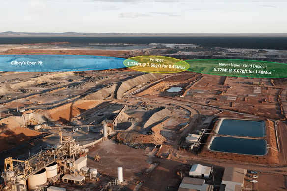 Javelin is seeking to replicate the success of Spartan Resources which unearthed 1.5m ounces of gold at its Never Never discovery just 300m north of its mothballed Gilbey’s open pit in WA’s Murchison region. 