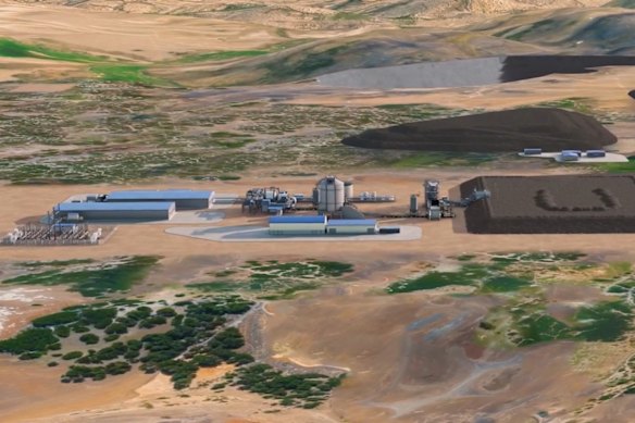 Sarytogan Graphite’s proposed onsite beneficiation plant layout for its world-class graphite project in Kazakhstan.    