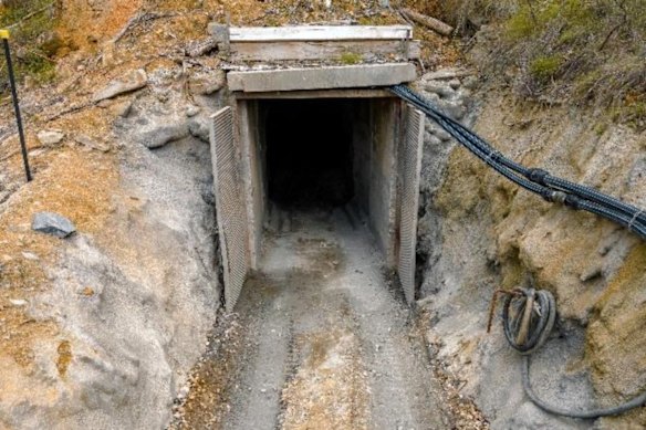 The entrance portal to Aureka Resources’ producing gold and silver mine at Fiddlers Creek in Victoria.