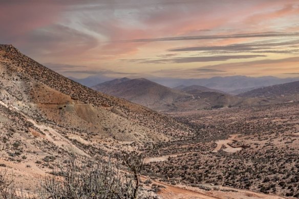 Golden light pours over Hot Chili’s massive 3.5-million-tonne copper equivalent Costa Fuego project in Chile.