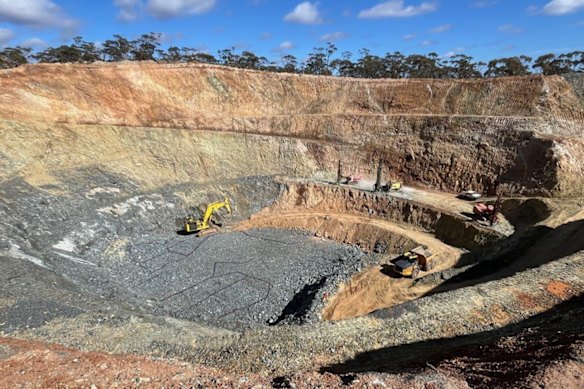Auric Mining’s Starter pit at the company’s Munda gold project near Widgiemooltha in Western Australia.