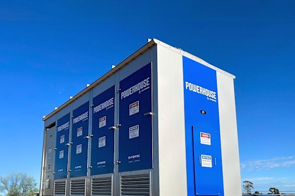 Synertec’s Powerhouse battery system that is set to bolster Shell QGC’s coal seam gas operations in Queensland.