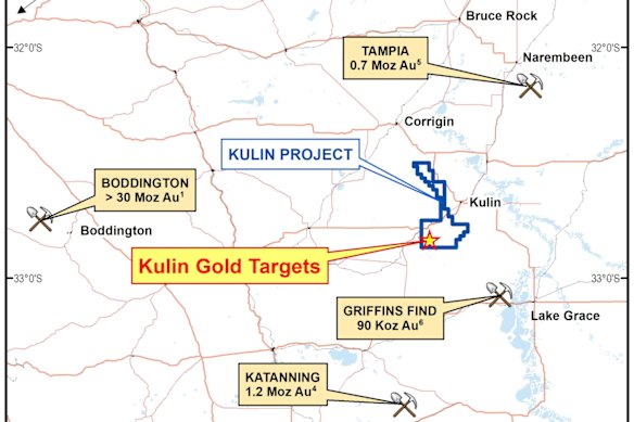 Critica Limited’s Kulin gold project is close to established, successful gold projects in Western Australia’s Great Southern region.