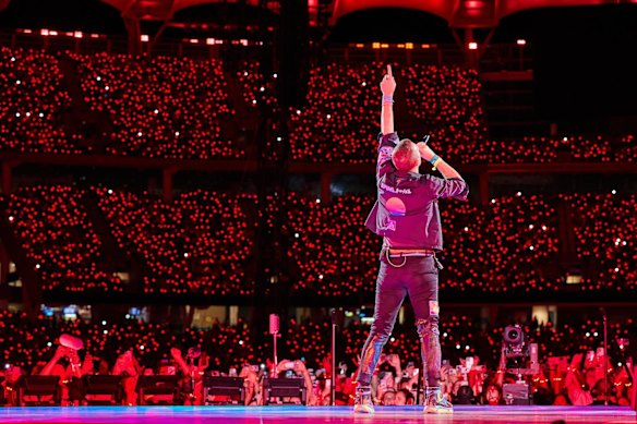Coldplay enthrall fans at their exclusive Optus Stadium show.