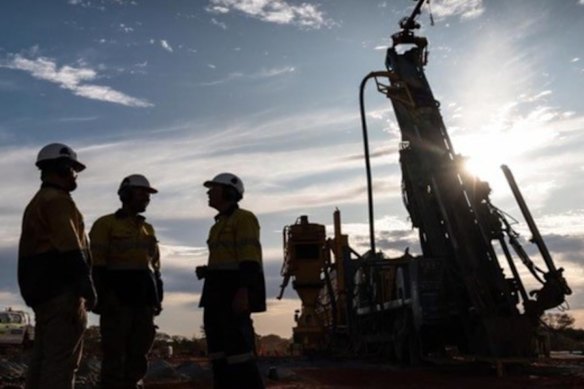 Drilling at  Gateway Mining’s Yandal gold project in Western Australia.