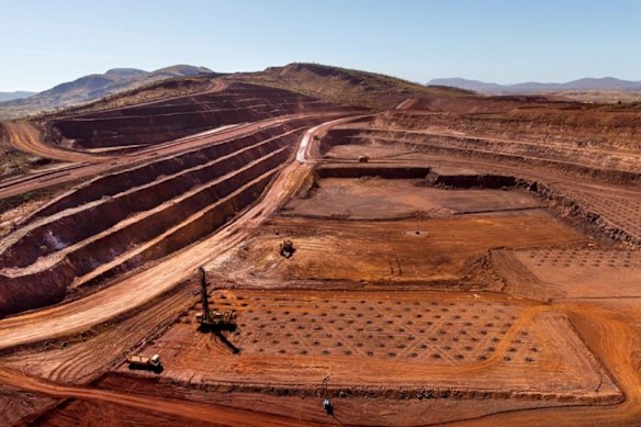 Rio Tinto’s Robe River Joint Venture operation, immediately next door to Arrow Minerals’ latest iron ore tenement application in the Pilbara.