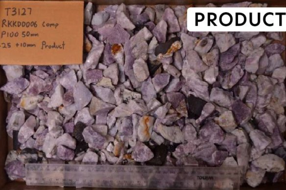 Pan Asia Metals’ RK lithium project in Thailand includes its KT prospect where pegmatites feature abundant pale-pink lepidolite lithium micas.