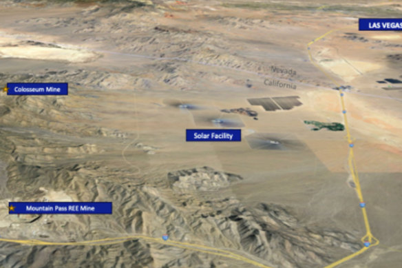 Dateline Resources’ Colosseum gold and rare earths project outside of Las Vegas lies less than 10km from the world-class Mountain Pass rare earths mine.