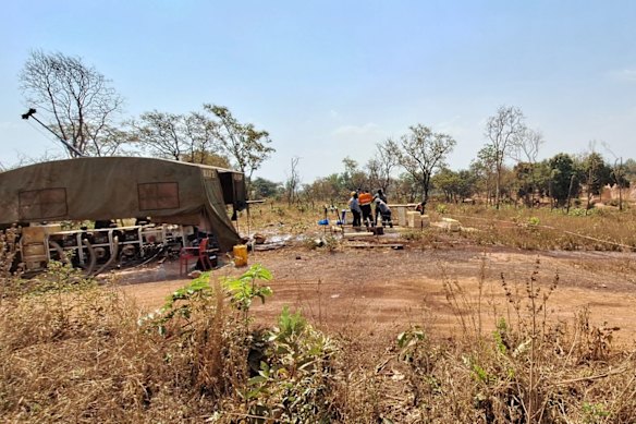 Aurum Resources’ diamond drilling camp at its Napié gold project in Côte d’Ivoire.