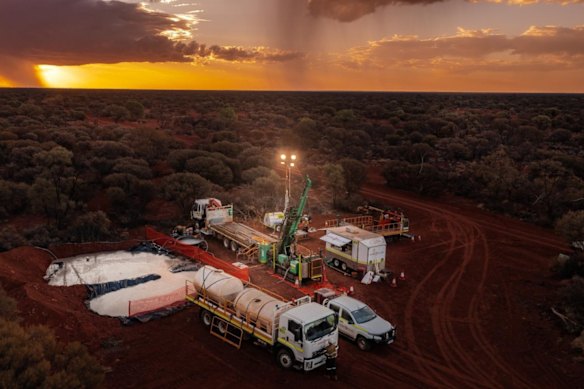 Aircore drilling at Gateway Mining’s Haflinger prospect within its extensive Yandal gold project in WA.