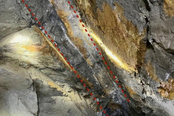 Aguia Resources’ high-grade, underground, gold-bearing veins at its Santa Barbara gold project in the Columbian State of Bolivar.