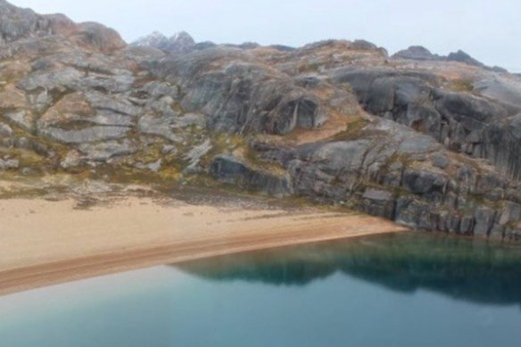 Lagoon and shoreline sediments at Dalaroo Metals’ Blue Lagoon critical minerals project in south-west Greenland.