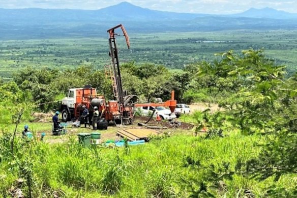 Diamond drilling underway at Lindian’s Kangankunde rare earth project.