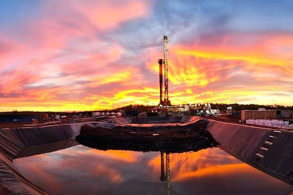 Beetaloo Energy Australia’s Carpentaria-5H in the Northern Territory.