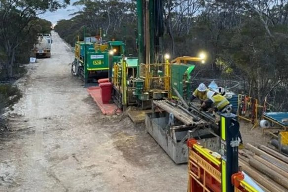 Drilling at Mount Ridley Mines namesake project in WA’s southeast, where it has uncovered a giant gallium resource.