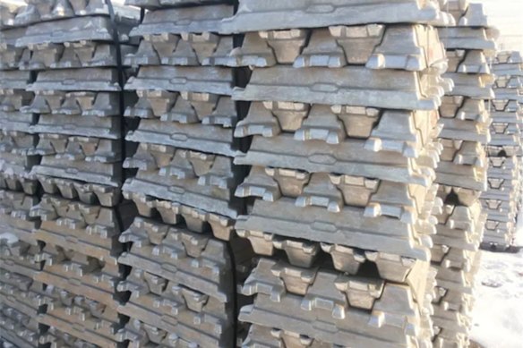 Locksley Resources has produced 99.5% antimony metal from its Desert Antimony mine in California, similar to the production-grade ingots pictured.