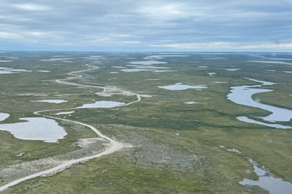 Manhattan Gold Corporation’s Hook Lake project in Nunavut territory, Canada.