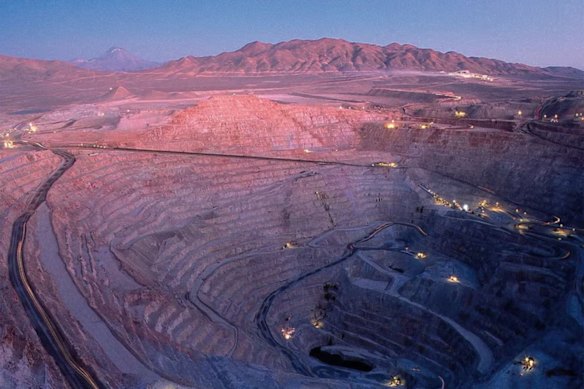 BHP Limited and Rio Tinto&rsquo;s Escondida mine in Chile. One of the largest copper mines in the world.