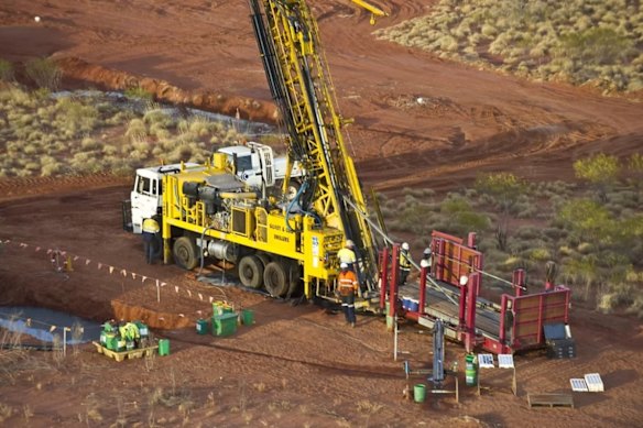 Drilling in the Top End at Barkly Rare Earths’ namesake deposit near Tennant Creek.