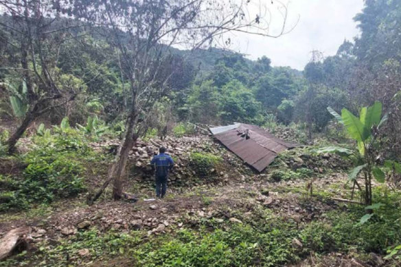 An historic alluvial dump at Pan Asia Metals’ KT lithium prospect in Thailand.